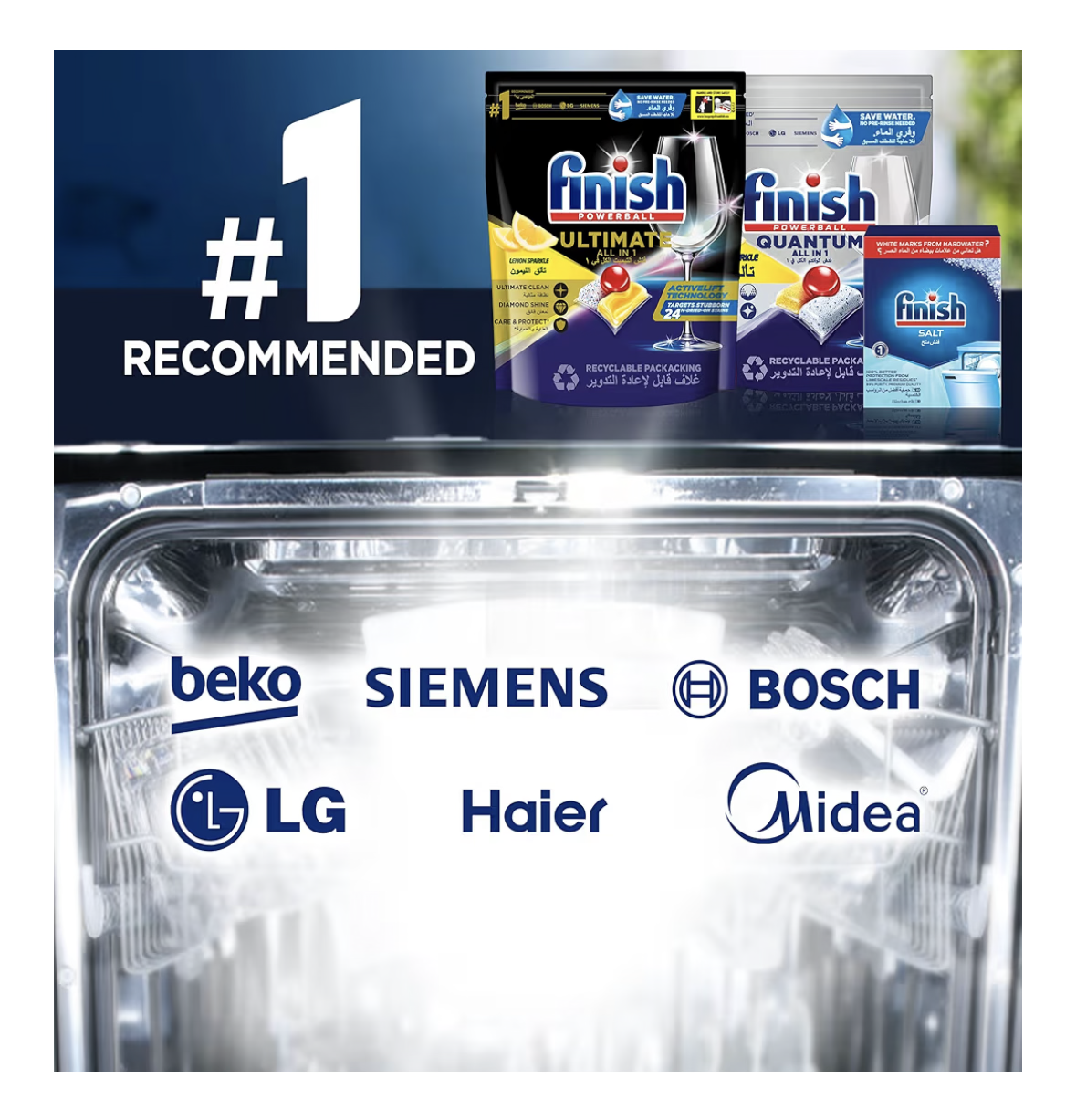 Finish Dishwasher Salt, 2 kg