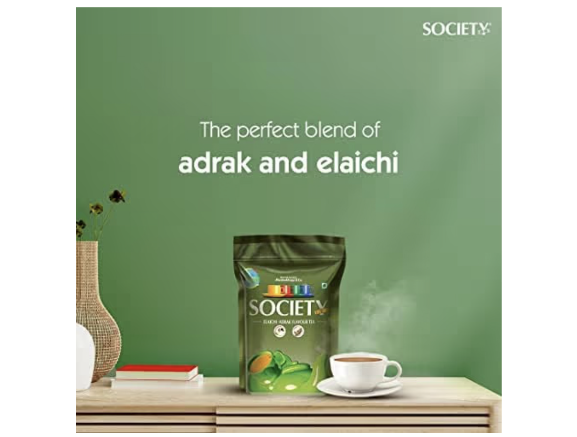 Society Elaichi Adrak Chai Society Tea Ginger & Cardamom Refreshing & Tasteful 250 g Pack of 1