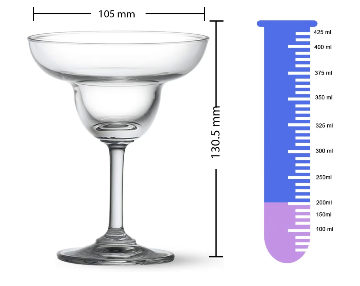 Ocean Classic Margarita Glass, 200Ml, Set Of 6, 501M07, Stemmed Martini Glass, Martini Vessel, Martini Chalice, Martini Snifter
