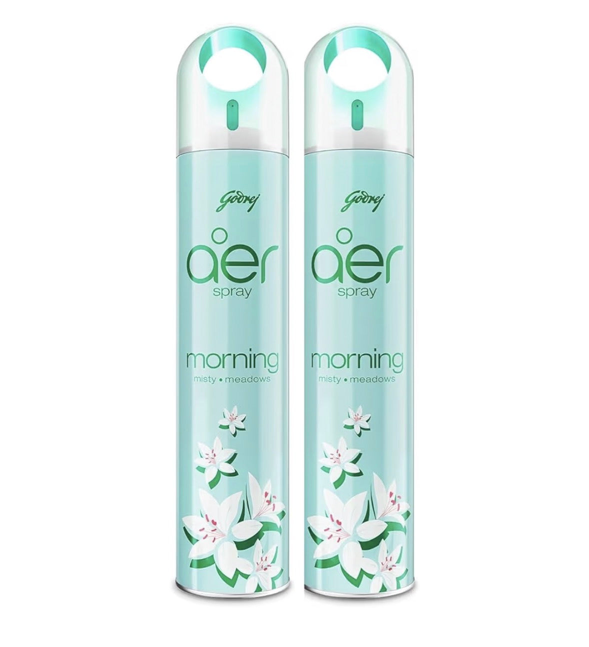 Godrej aer spray, Home & Office Air Freshener - Morning Misty Meadows, 300 ml (Pack of 2)