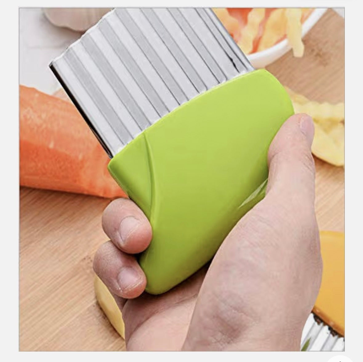 Beauenty Stainless Steel Vegetable, Fruit Crinkle Wavy Cutter Blade Knife