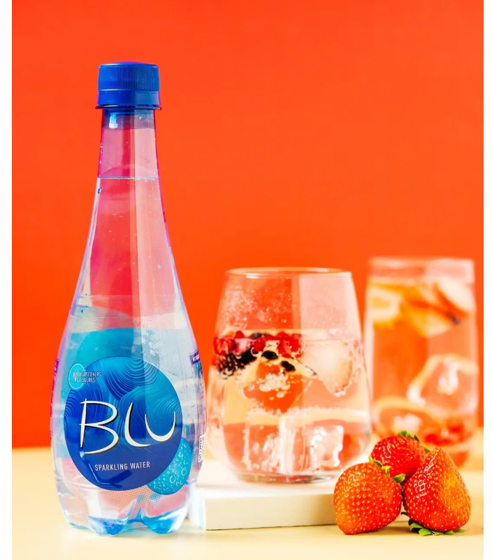Oasis Blu Sparkling Water, 6 x 500 ml