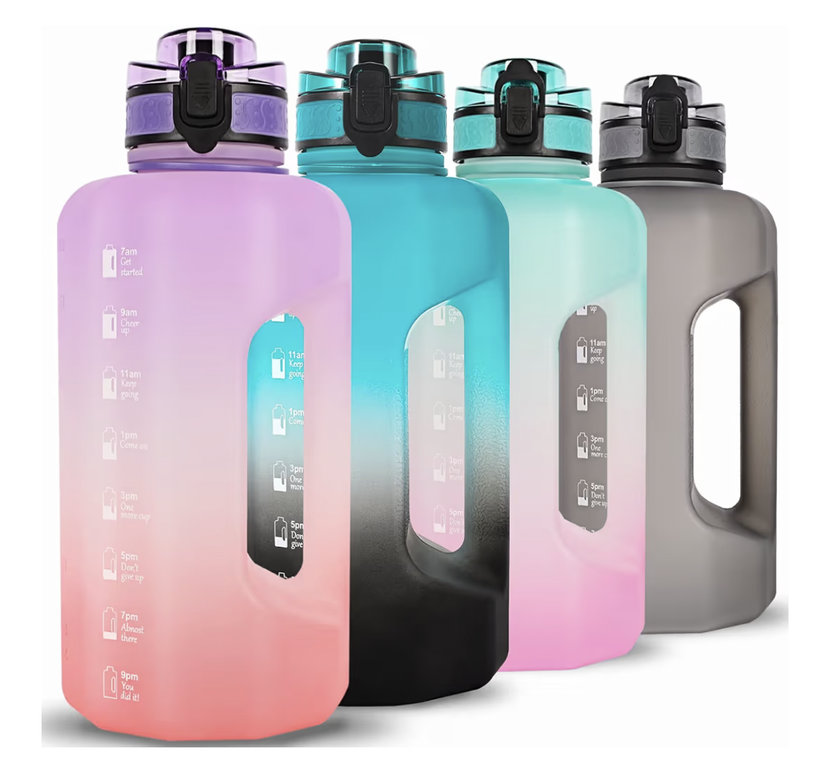 GIFUBOWA Big Water Bottle 2.2 Litre with Handle Leak Proof BPA Free Large Capacity Daily Drinks Jug for Gym Fitness