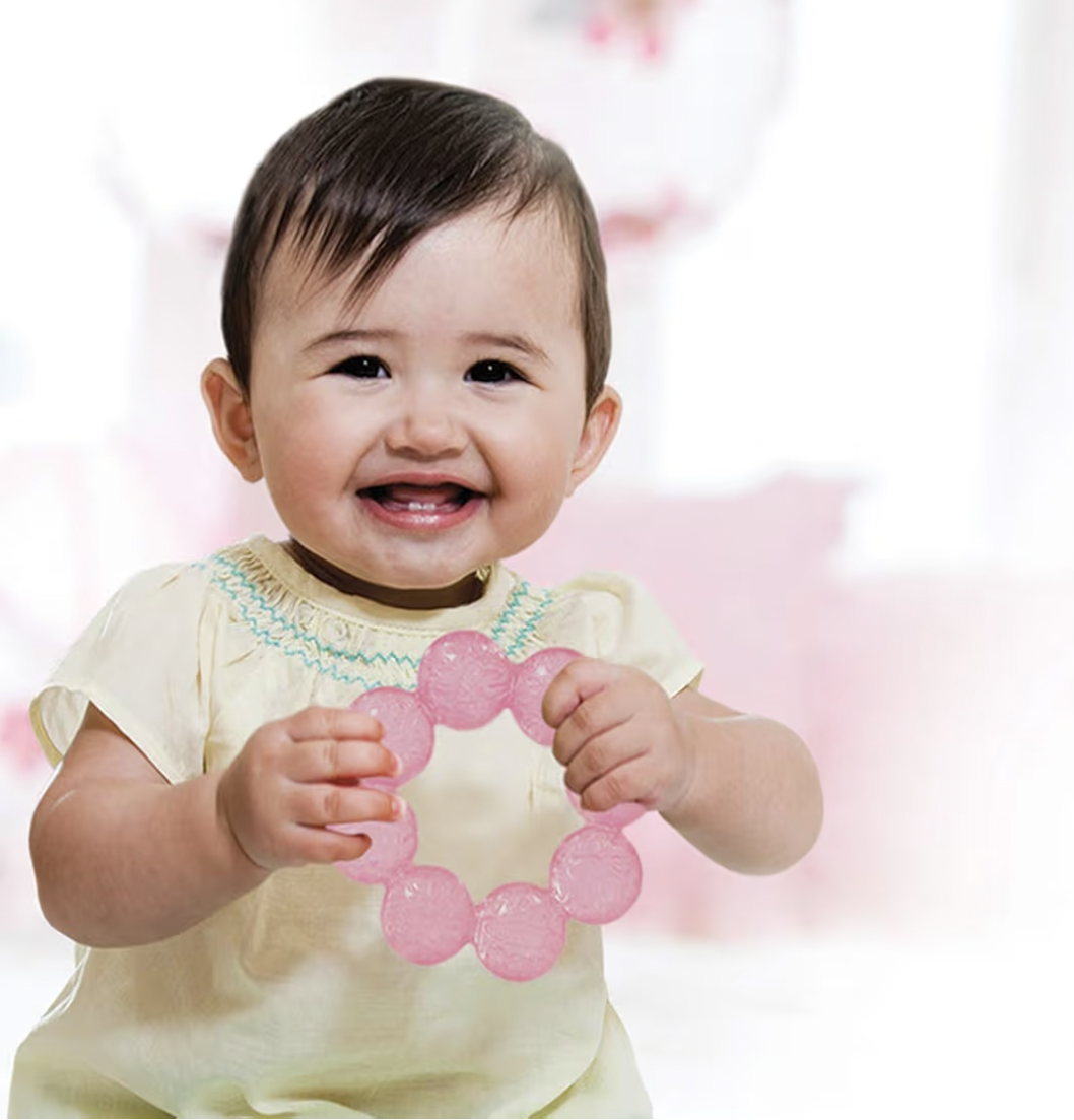 Infantino baby Water Teether |Baby Teething Toy|-Pink