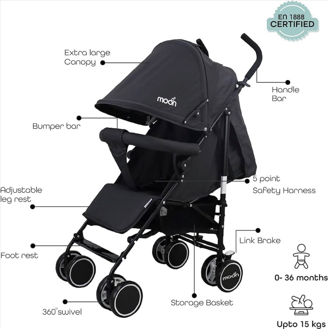 The Moon Brand Neo Plus Light Weight Travel Stroller