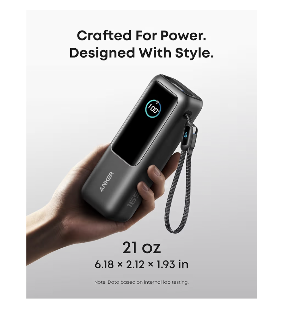 Anker Power Bank 25,000 mah 165W Ultra-Fast Portable Charger for Dual Laptops, Fast Charging Battery Pack with Built-In and Retractable Cables, For iPhone 17/16 Series, Samsung, and More