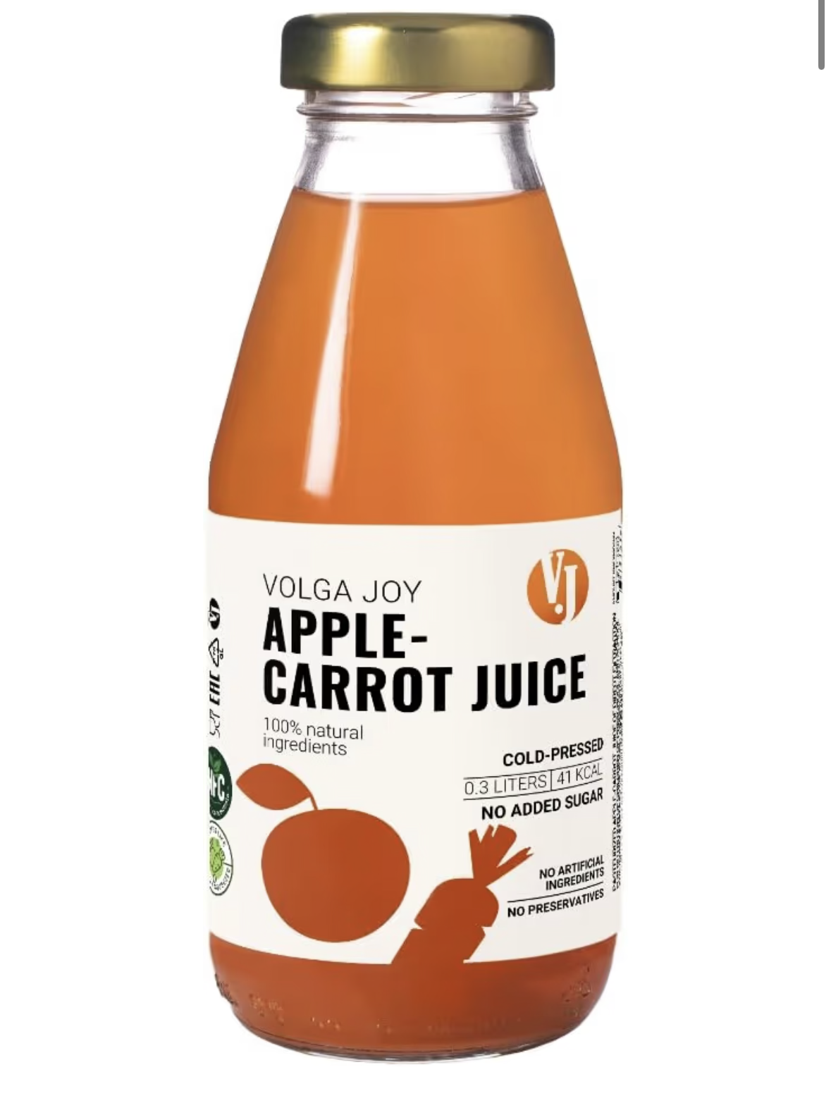 Volga Joy Juice Added Sugar)| Healthy Fruit Beverage,300 ml
