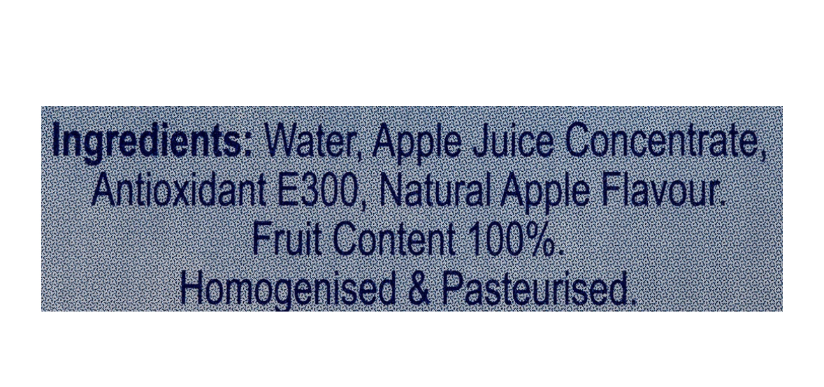 Lacnor Essentials Apple Juice NO ADDED SUGAR - 1 Litre (Pack of 4)