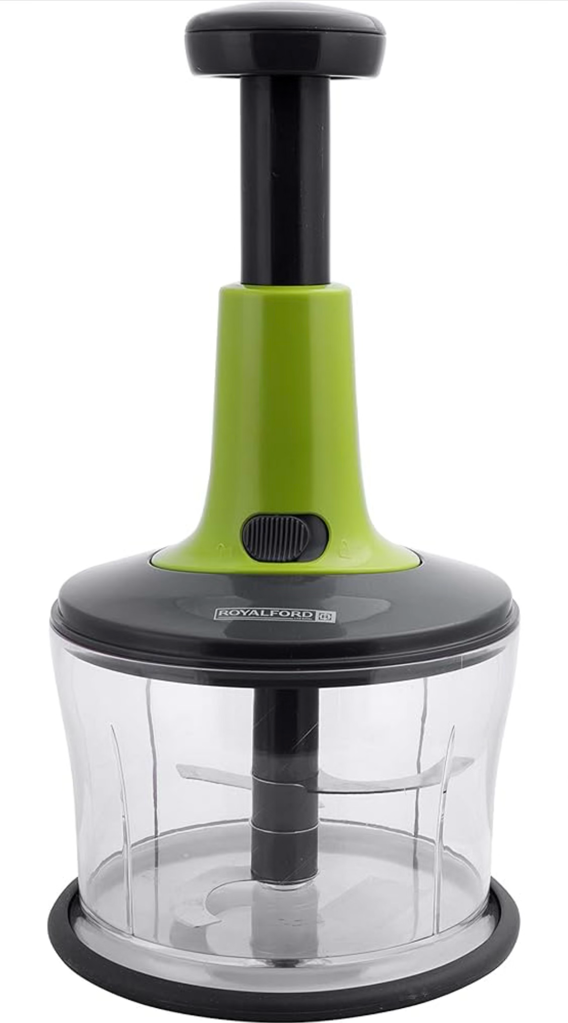 Royalford Push Handle Salad Maker 3 Blade 1.2 Liter