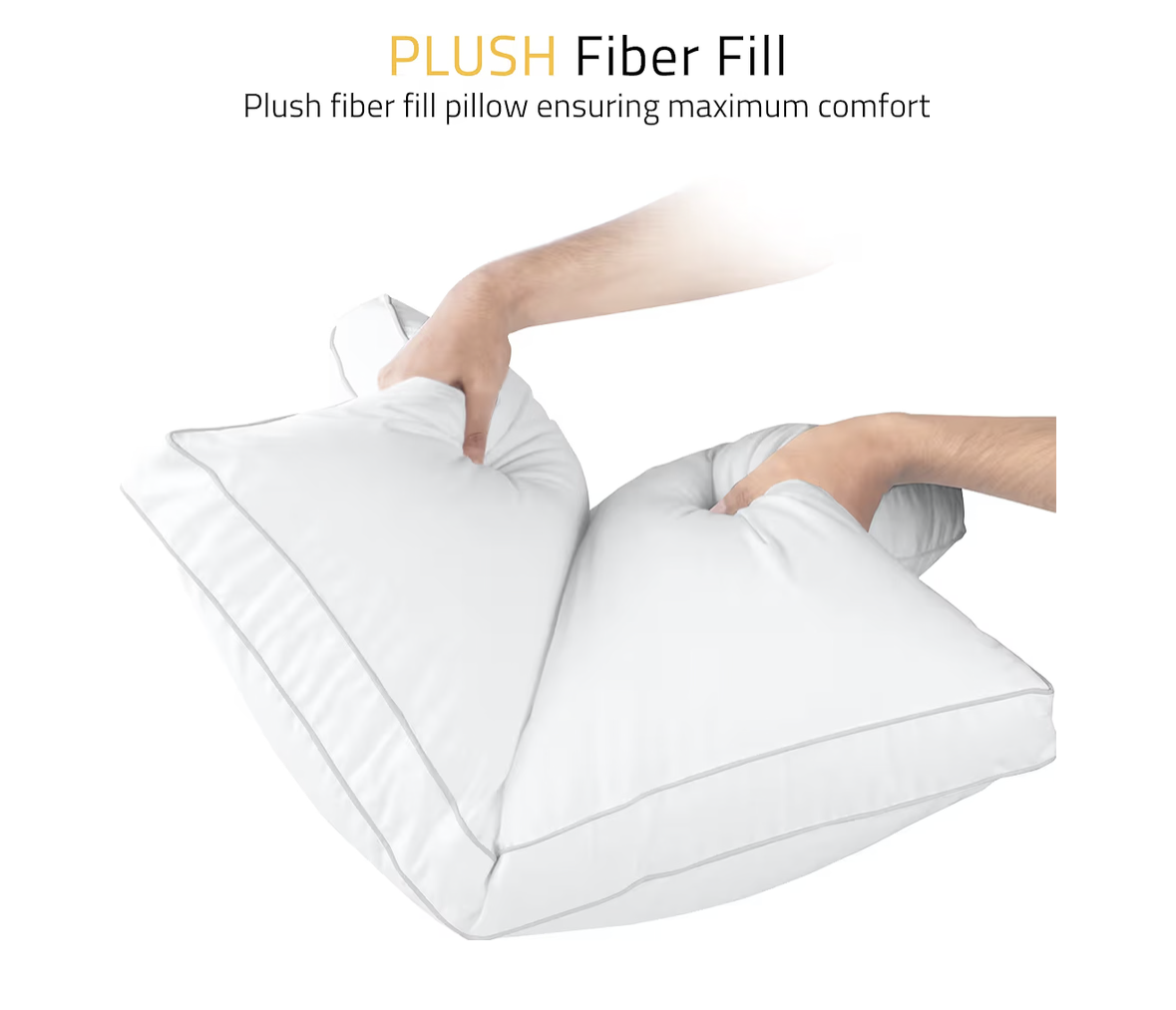 Utopia Bedding Bed Pillows for Sleeping Queen Size (White), Set of 2, Cooling Hotel Quality, Gusseted Pillow for Back, Stomach or Side Sleepers