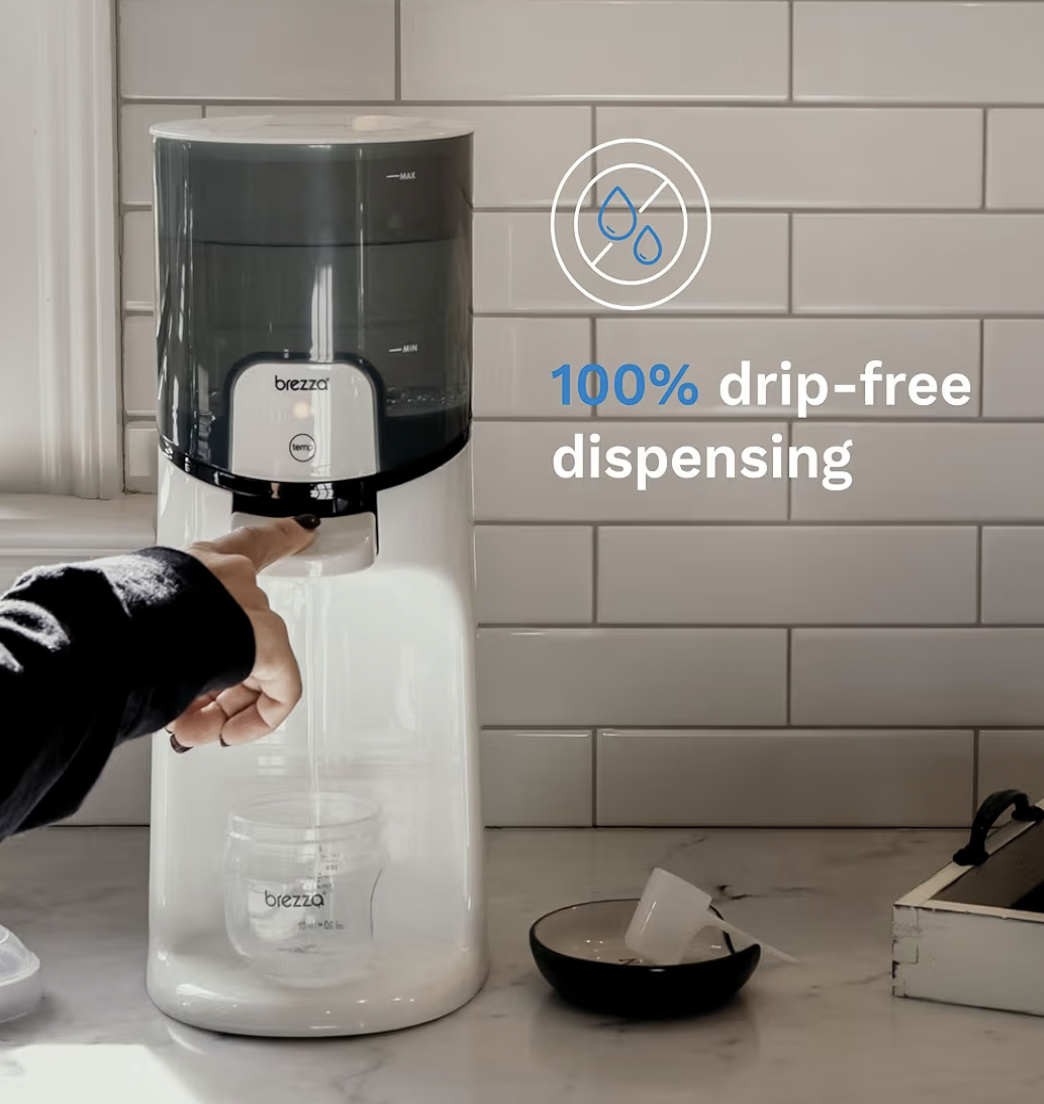 Baby Brezza Instant Warmer – Instantly Dispense Warm Water at Perfect Baby Bottle Temperature - Traditional Baby Bottle Warmer Replacement - Fast Baby Formula Bottles 24/7 – 3 Temperatures