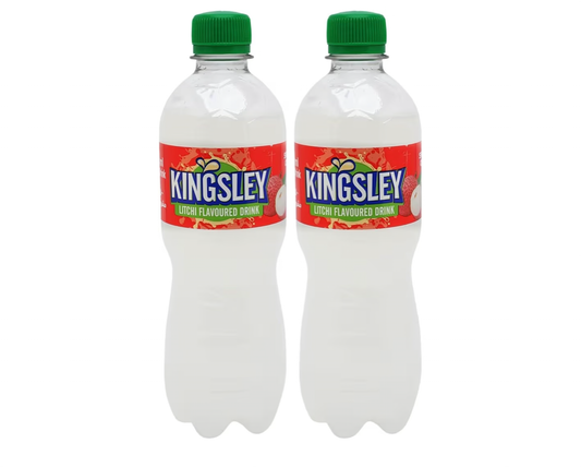 Kingsley Litchi Flavoured Drink 500 ml (Pack of 2)