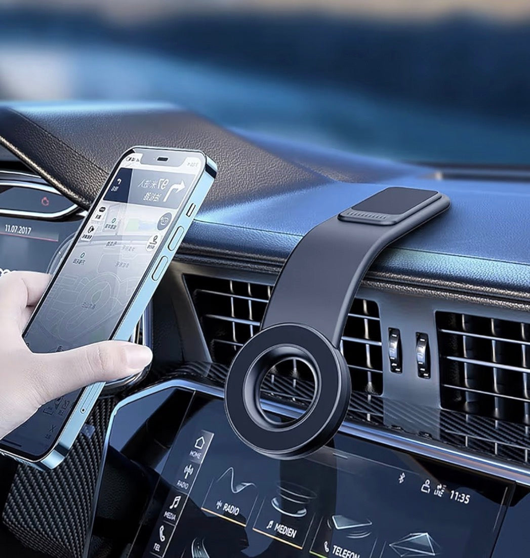 Car Mount, Detachable Bendable Aluminum Arm Magnetic Phone Holder, 20 Strong Magnets, for iPhone 16 15 14 13 Pro Max Mini