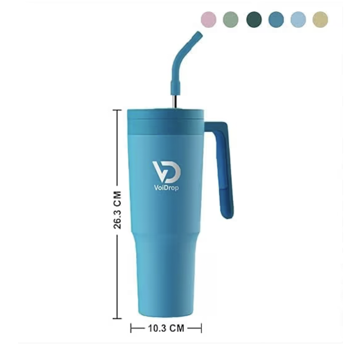 Quencher H2.0 FlowState Stainless Steel Vacuum, 1200ml Straw Lid, Stainless Steel Insulated Travel Mug- Modern Insulated Tumblers Cupholder Friendly Keeps Cold for 24 Hours