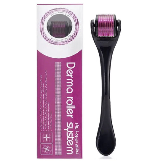 Derma Roller 0.5mm with 540 Titanium Needles : Skin Rejuvenation, Hair Growth, and Cellulite Reduction - Pain-Free Treatment for Thicker, Elastic Skin and Fuller Hair (Pack of 1)