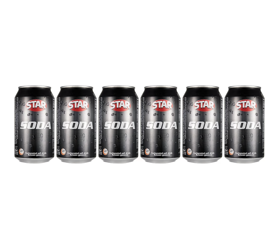 Star Soda Carbonated Soft Drink Can with Tray 6-Pieces 330 ml Promo Pack