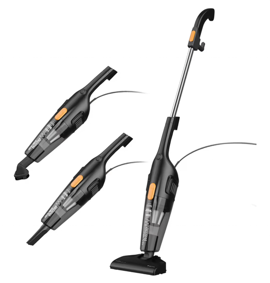Deerma DX115C Handheld Vacuum Cleaner, Household Vacuum Cleaner 600W 15000Pa Powerful Suction Lightweight For Home Hard Floor Carpet Car Pet
