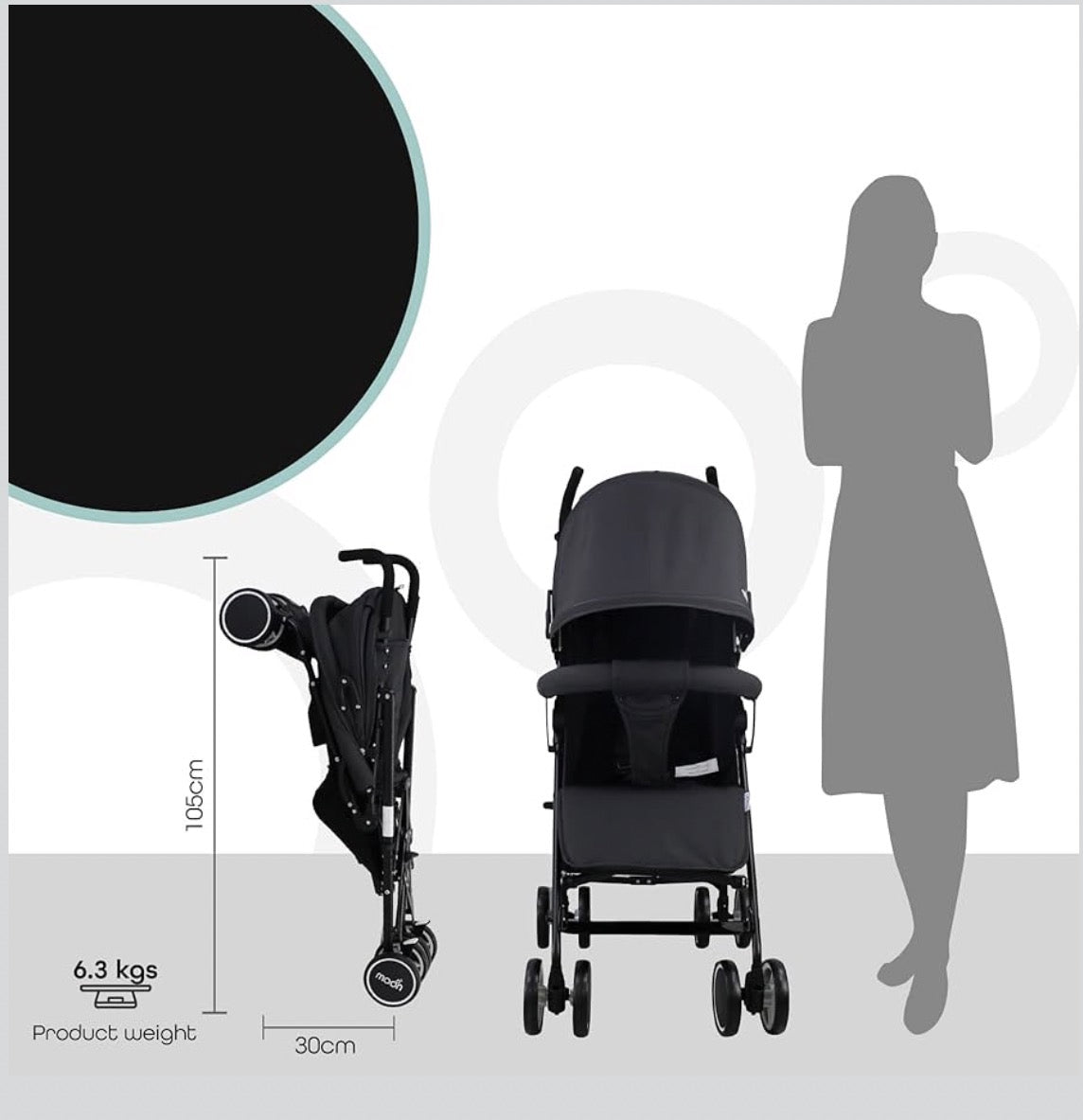 The Moon Brand Neo Plus Light Weight Travel Stroller