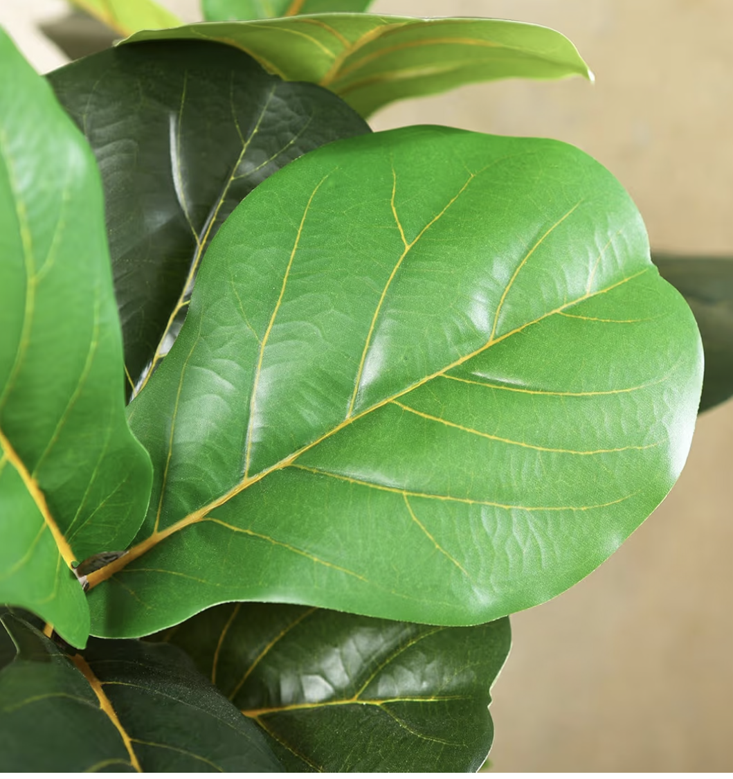 Artificial Ficus tree with Lifelike Leaves,Perfect lifelike Plant for Home Decor and Office Decor Indoor and Outdoor, Garden and Modern Decor Housewarming Gift