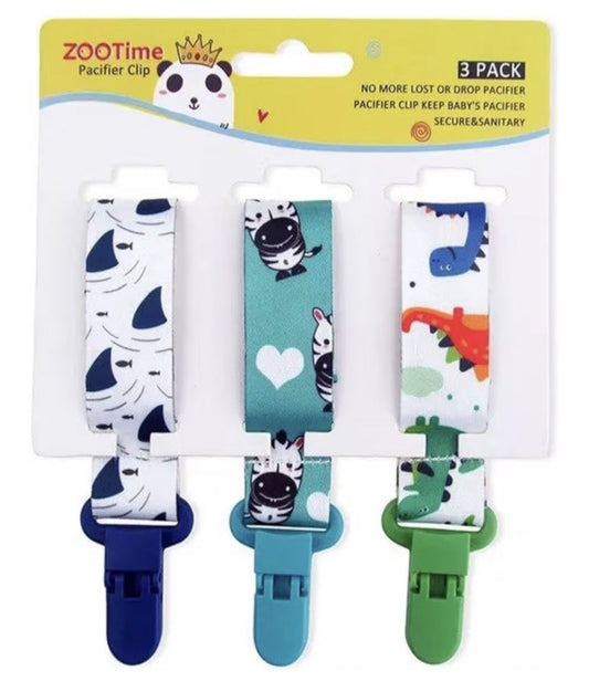 Mumoo Bear Set 3 Baby Pacifier Holder Clip - Pacifier Clip for Boys and Girls Fits for Most Pacifiers - Protects Your Baby - Styles & Baby Teethers & Toys and Gift
