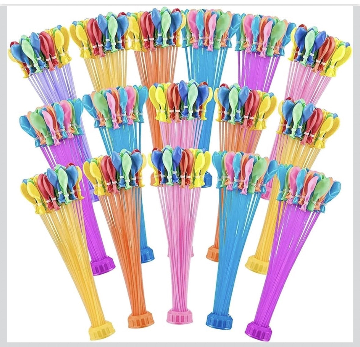 SKY-TOUCH Colorful Water Balloons Rapid Filling Self Sealing, Easy Fill for Outdoor Family, Party, Friends, Children Summer Fun (333pcs/bag)