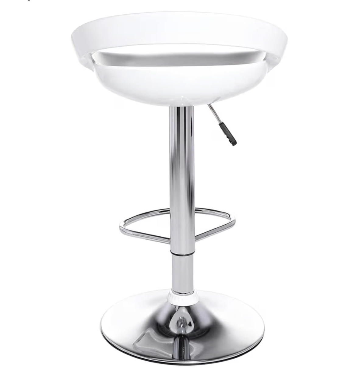 Adjustable Bar Chair - White