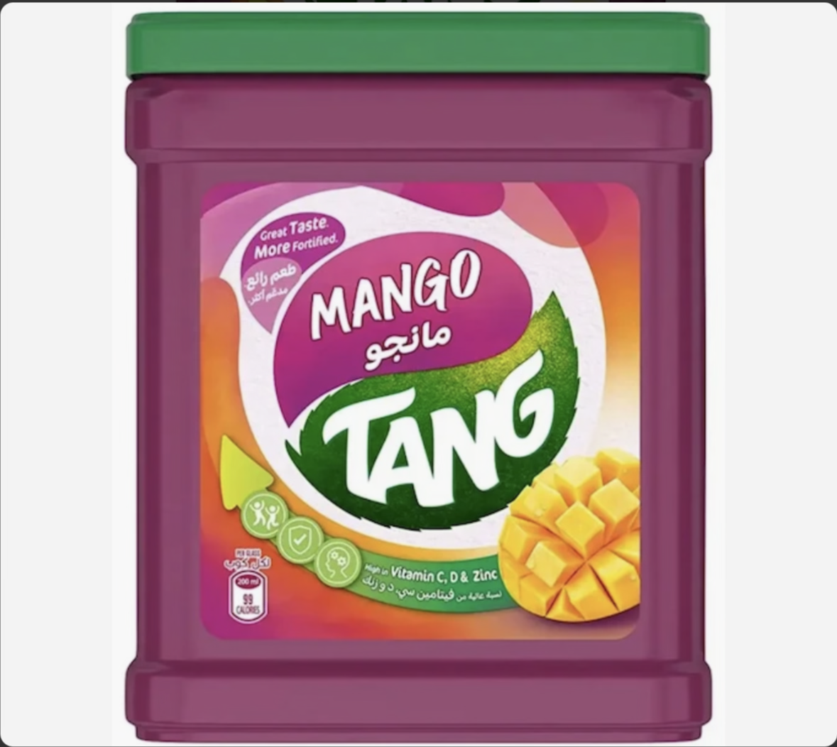 Tang Mango Flavoured Drinking Powder - 2kg Jar