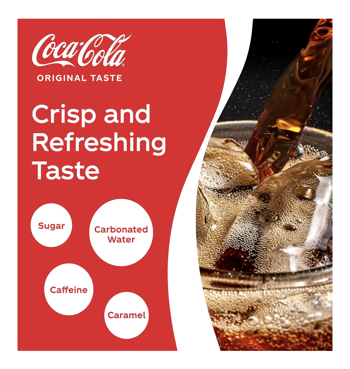 COCA-COLA Original Taste, Carbonated Soft Drink, Can 330ml, pack of 6
