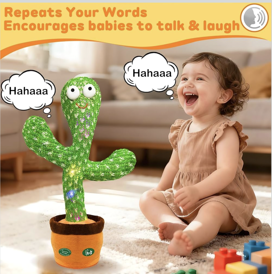 Dancing Mimicking Talking Cactus Toy