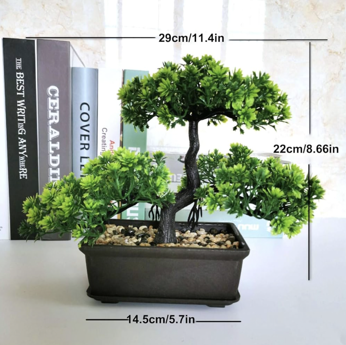 Funito Artificial Bonsai Tree Juniper Faux Plants