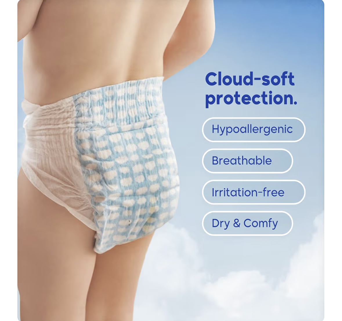 Kim & Kimmy Eco Diapers, New Born, Up to 5 kg, 32 Diapers - 12 Hour Leak Protection, No Rashes, Hypoallergenic - Cruelty Free & Vegan - Funny Icons
