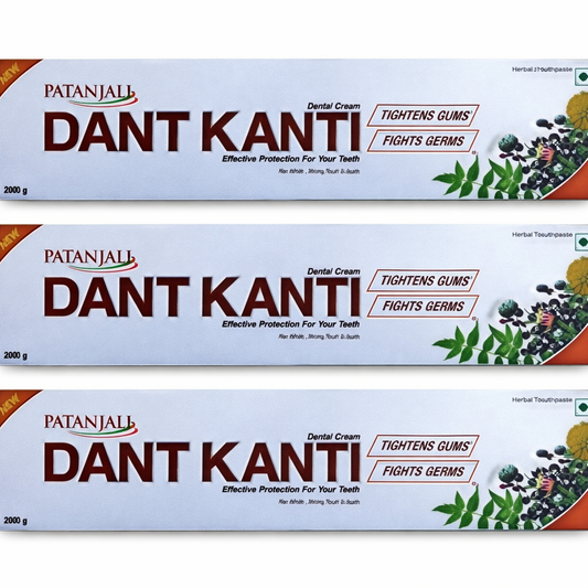 Patanjali Dant Kanti Dental Natural Cream -200g -Pack of 3