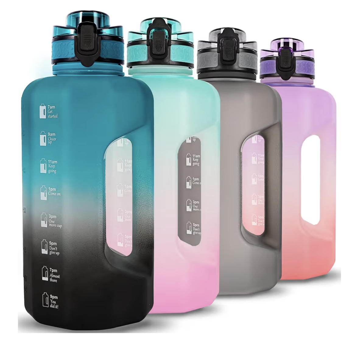 GIFUBOWA Big Water Bottle 2.2 Litre with Handle Leak Proof BPA Free Large Capacity Daily Drinks Jug for Gym Fitness