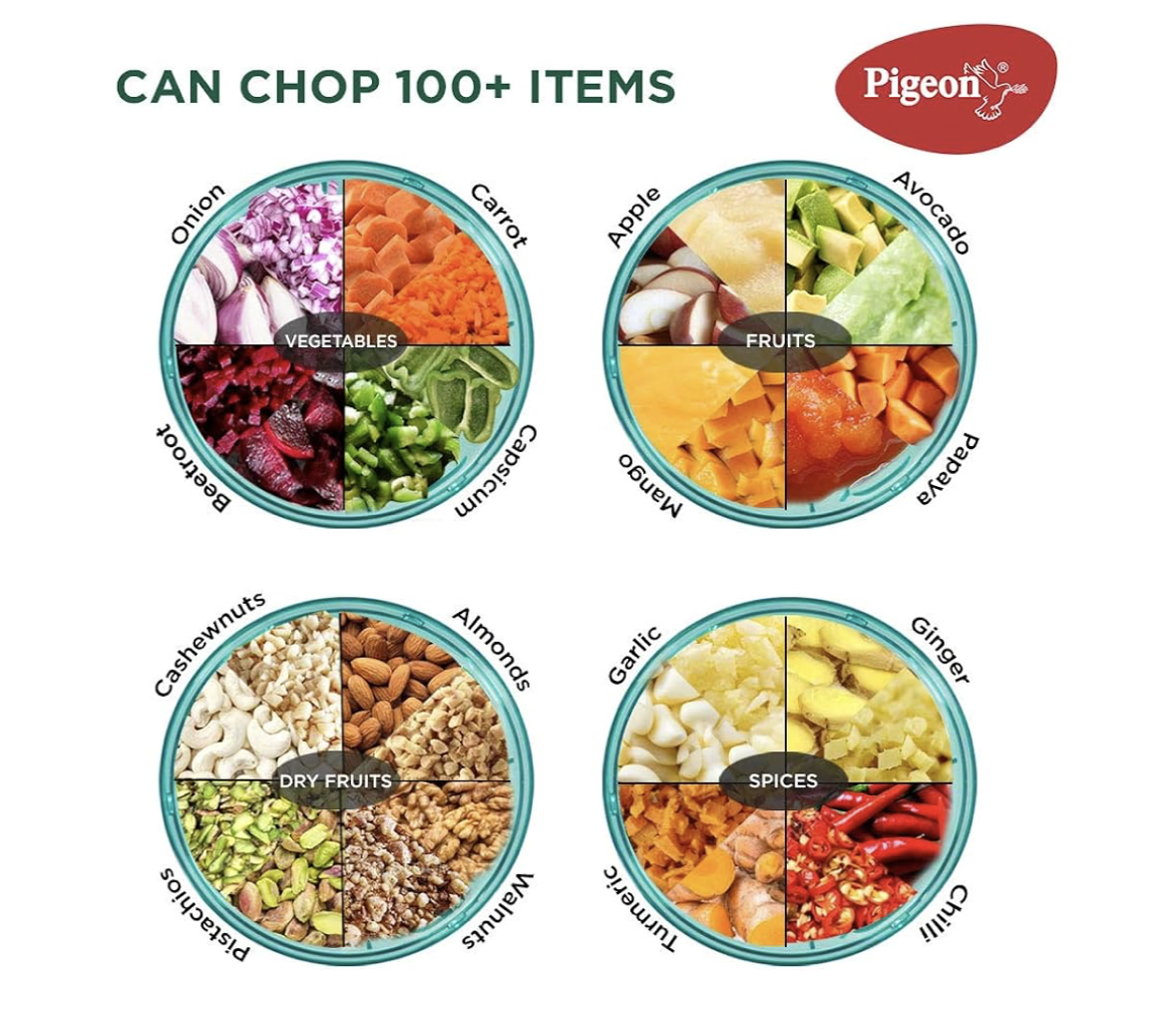 Pigeon Handy Chopper, Green, Plastic