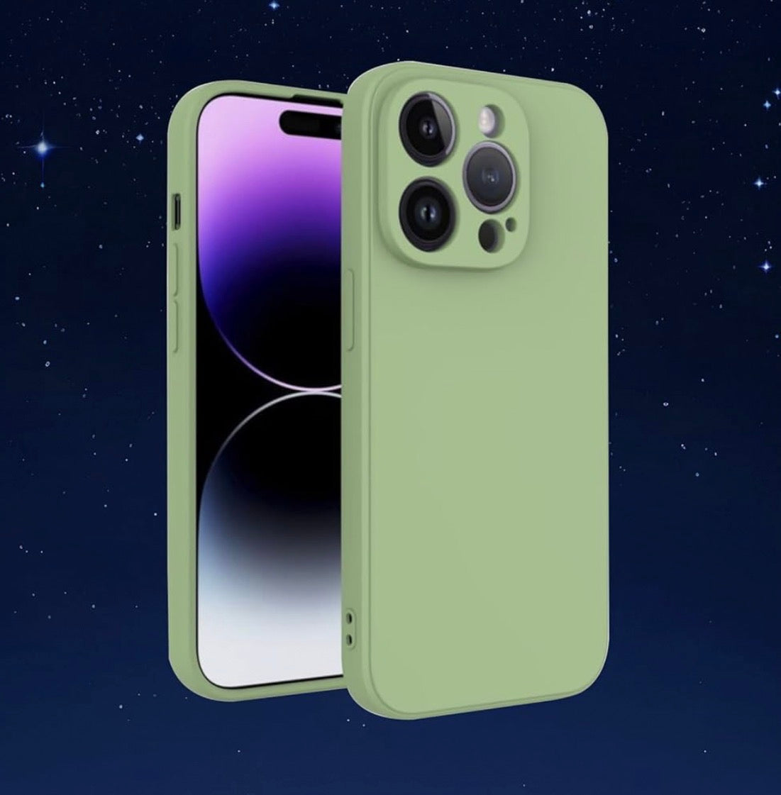 Slim Lightweight Soft Phone Case Protective TPU Case with Shockproof and Scratch-Resistant Features for Smartphones(Mint Green)