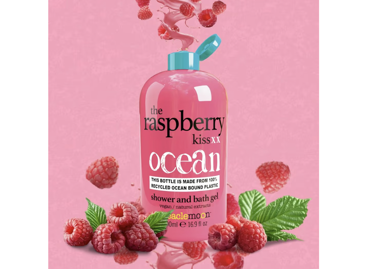 Treaclemoon Raspberry Kiss Shower & Bath Gel, 500ml (Pack of 3) | Fruity & Refreshing Body Wash with Natural Raspberry Extract | Sweet, Inviting Aroma | Vegan & Cruelty-Free | Gentle & Moisturising