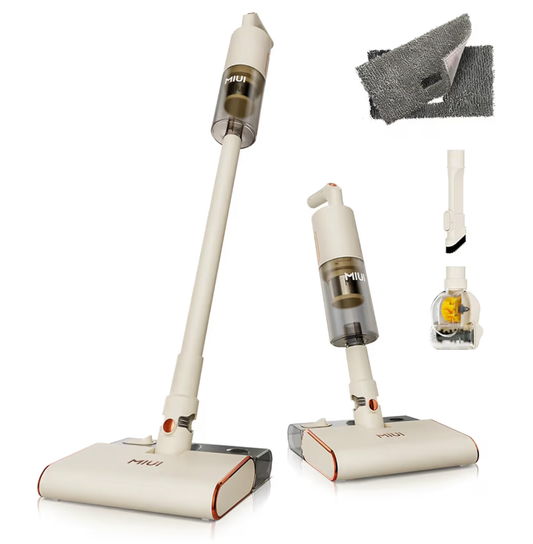 MIUI Wet Dry Vacuum Cleaner, All-in-One StickVac with Mop, Solution for Multi-Surface, Perfect for Hardwood, Tile, Marble, Area Rug & More, Corded, Safe for Homes with Children and Pets