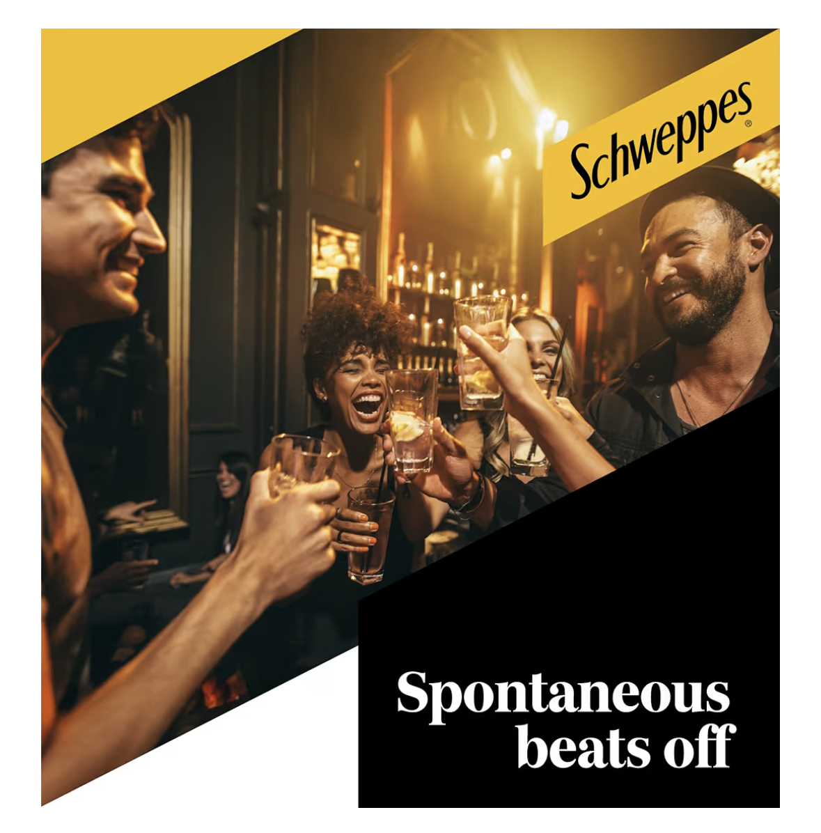 Schweppes Mojito, Premium Sparkling Carbonated Drink, Can 253ml, Pack of 6