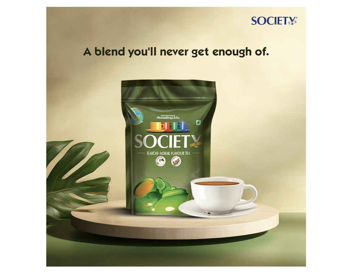 Society Elaichi Adrak Chai Society Tea Ginger & Cardamom Refreshing & Tasteful 250 g Pack of 1