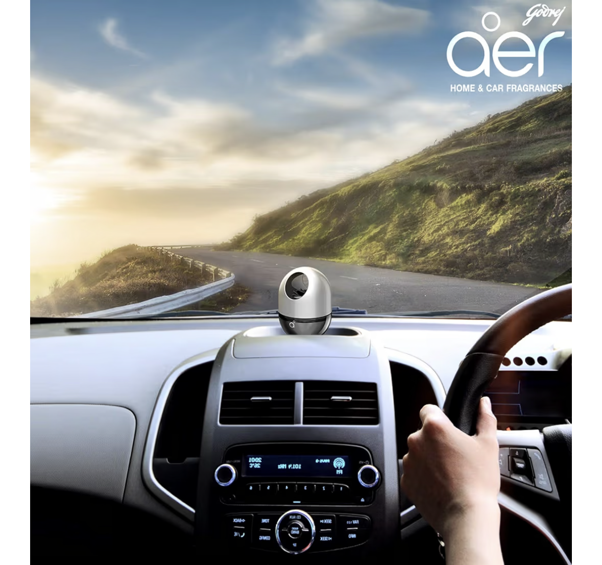 Godrej aer Twist Car Air Freshener Musk After Smoke 45 G, Black