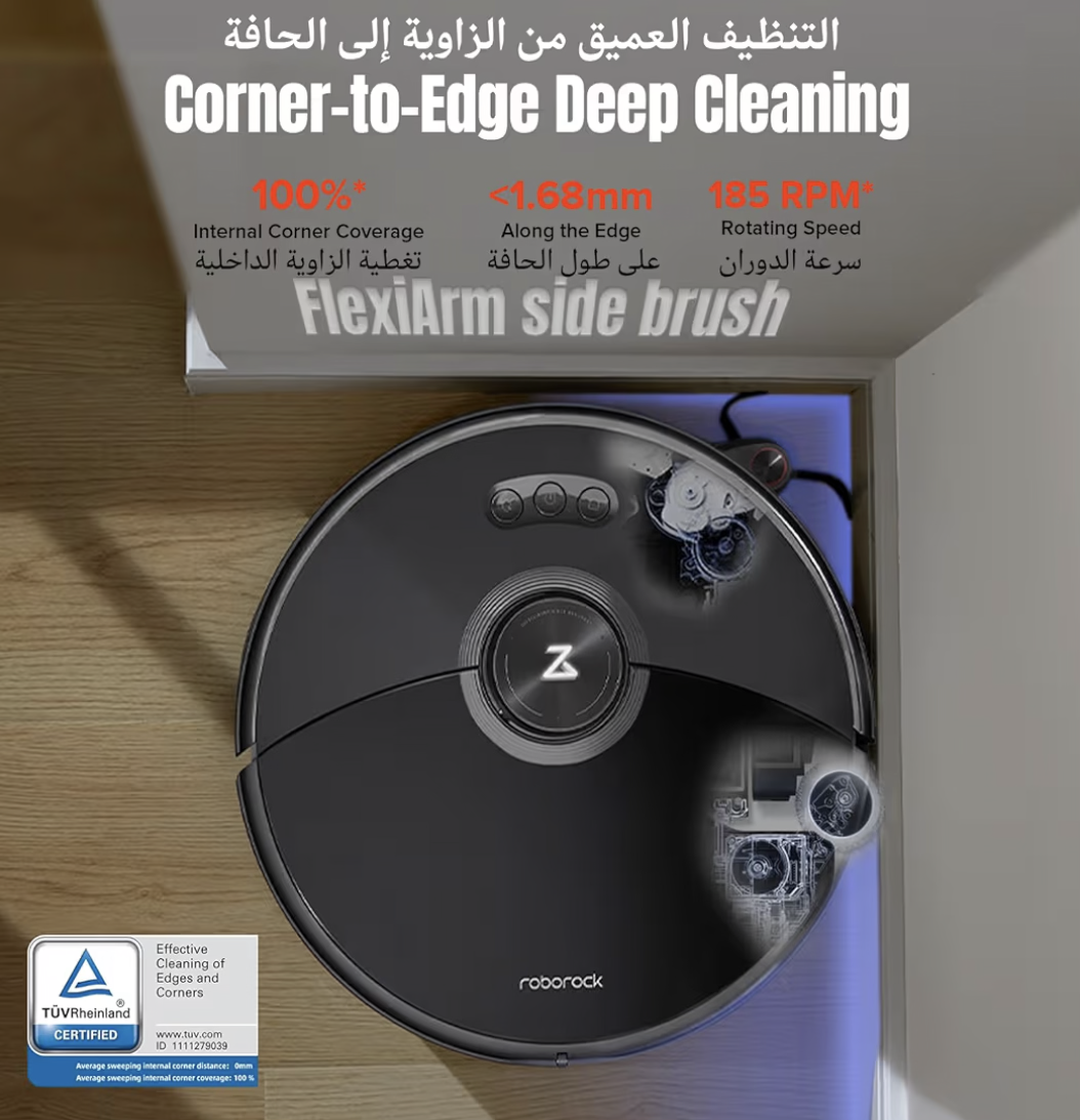 Roborock S8 MaxV Ultra Robot Vacuum & Sonic Mop, 10000 Pa Suction,Deep Cleaning, Hot Air Self-Drying, Auto Empty & Refill, Obstacle Avoidance