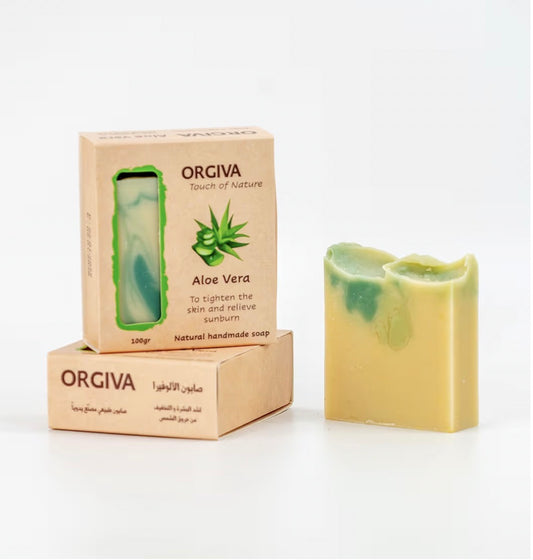 Natural and Organic Cold Process Handmade Soap (2 pieces, Aloe Vera)
