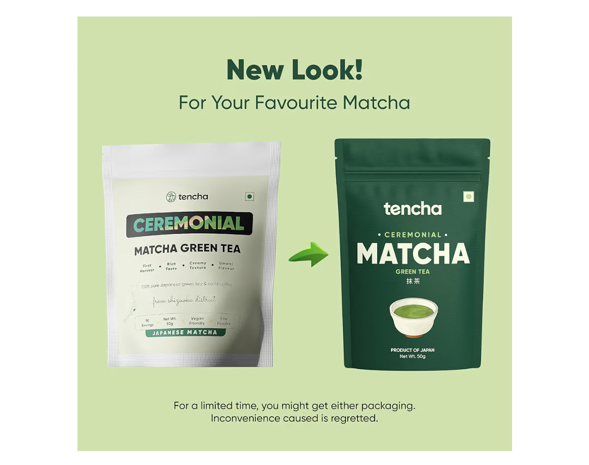 Tencha Ceremonial Matcha | Japanese Matcha Green Tea Powder | Sourced from Shizouka, Japan | Vegan | No Artificial Sweeteners | 50 GM,