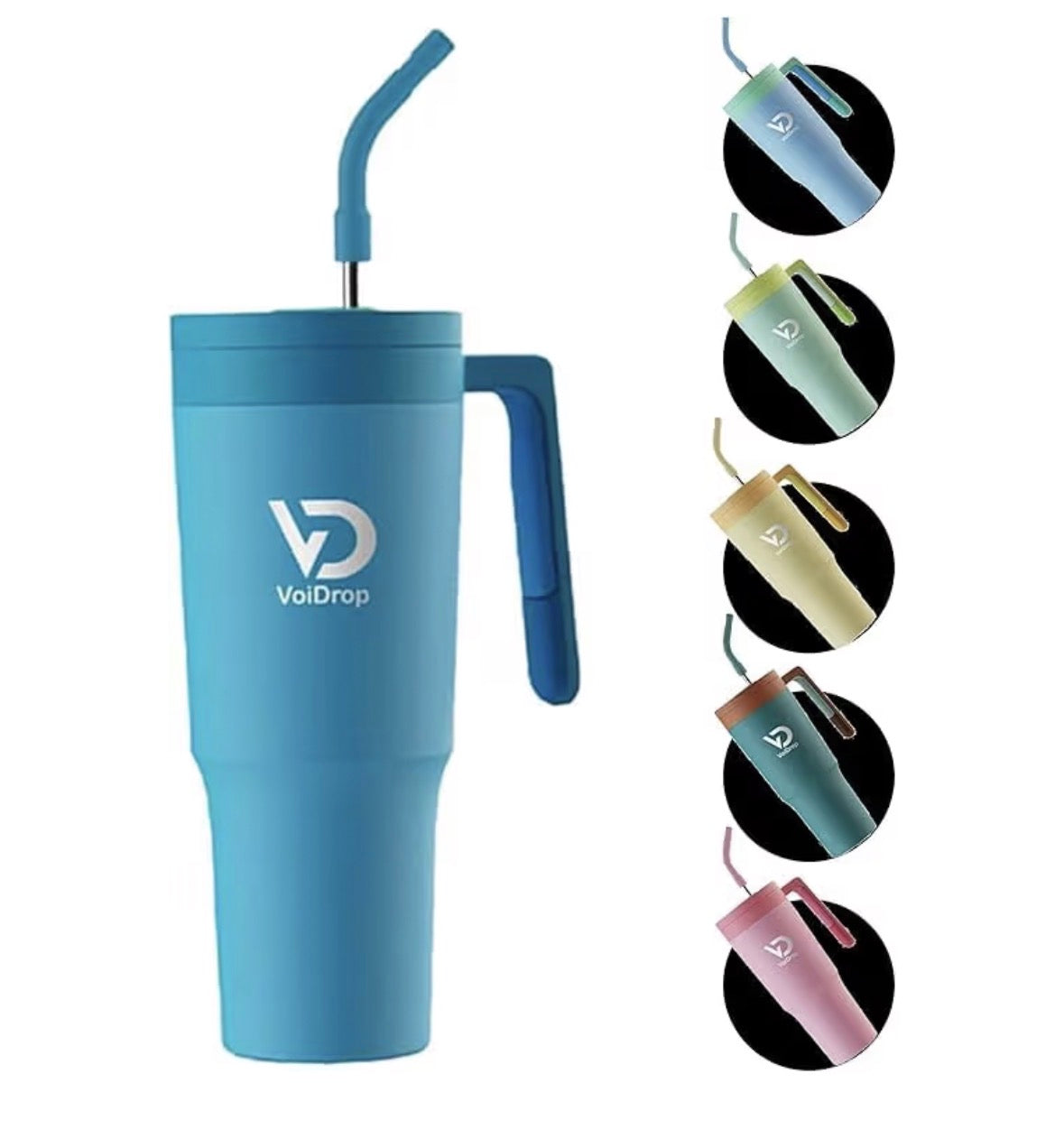 Quencher H2.0 FlowState Stainless Steel Vacuum, 1200ml Straw Lid, Stainless Steel Insulated Travel Mug- Modern Insulated Tumblers Cupholder Friendly Keeps Cold for 24 Hours