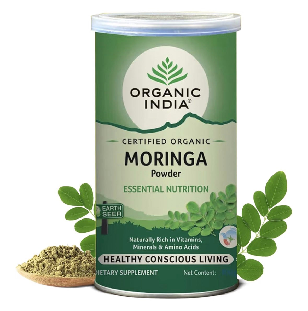 Organic India Moringa Powder - Essential Nutrition - (100g)