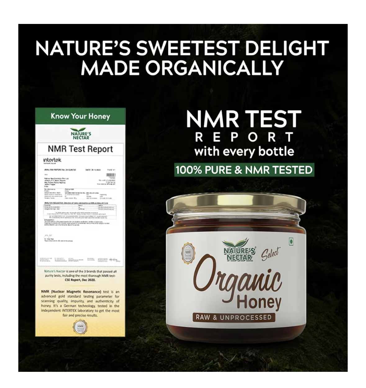 Nature's Nectar Raw Organic Honey