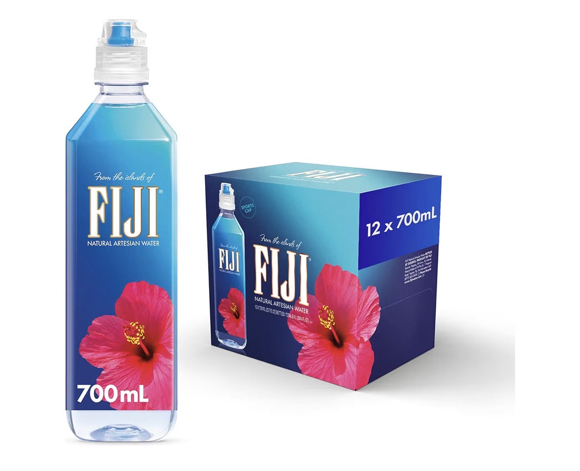 FIJI Water Sport Cap, 700 Ml, Pack Of 12