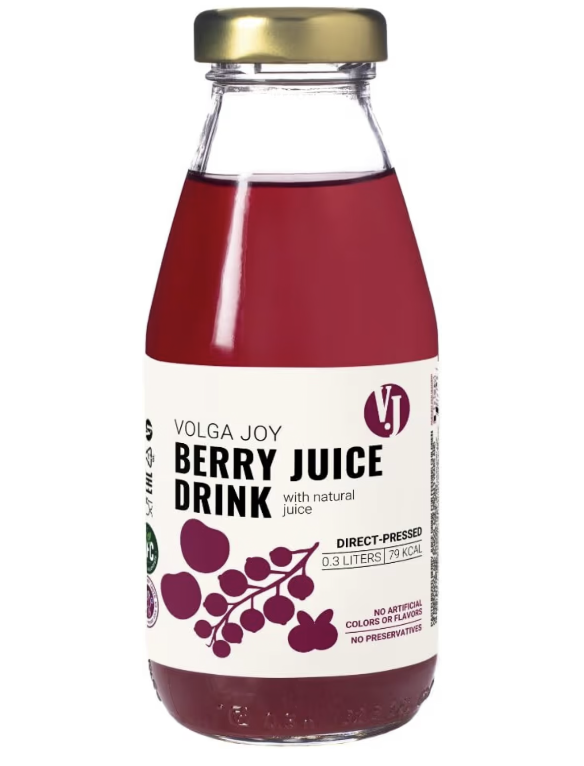 Volga Joy Juice Added Sugar)| Healthy Fruit Beverage,300 ml