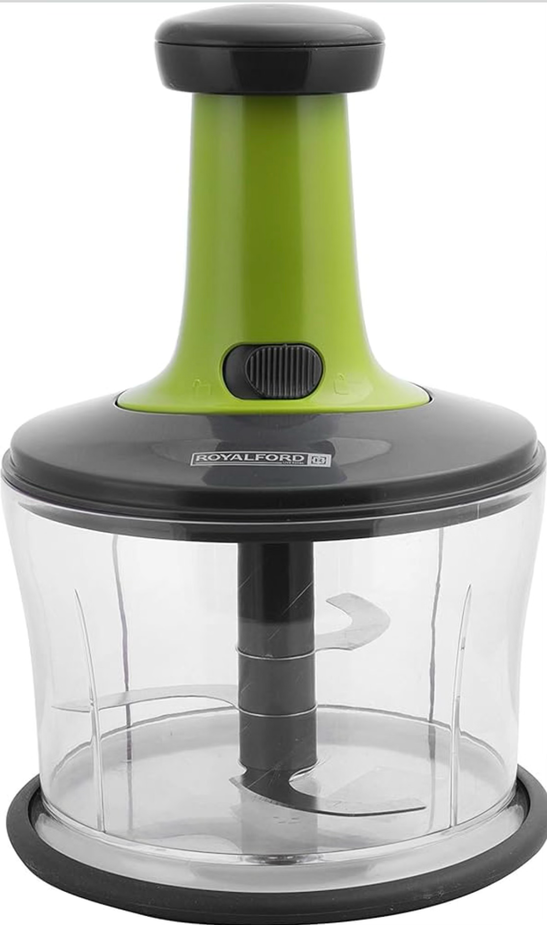 Royalford Push Handle Salad Maker 3 Blade 1.2 Liter