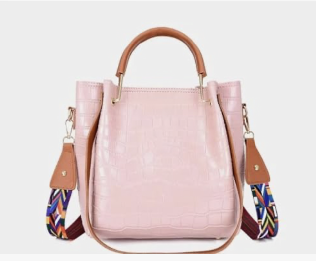 4-Piece PU Leather Handbag Set for Women – Tote, Crossbody, Clutch & Wallet | Stylish, Durable, Lightweight | Ideal for Work, Travel & Daily Use | Fashionable Ladies Shoulder Bags